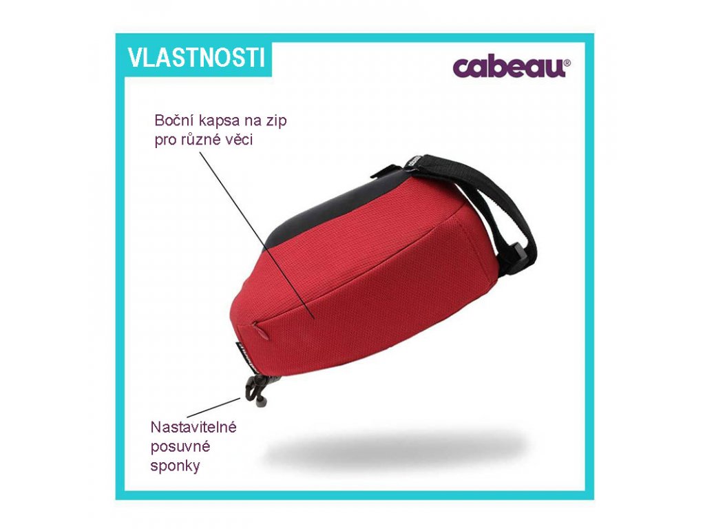 cabeau-air-cestovni-polstarek-za-krk-evolution-s3-cervena-sponky